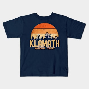 Klamath National Forest California Kids T-Shirt